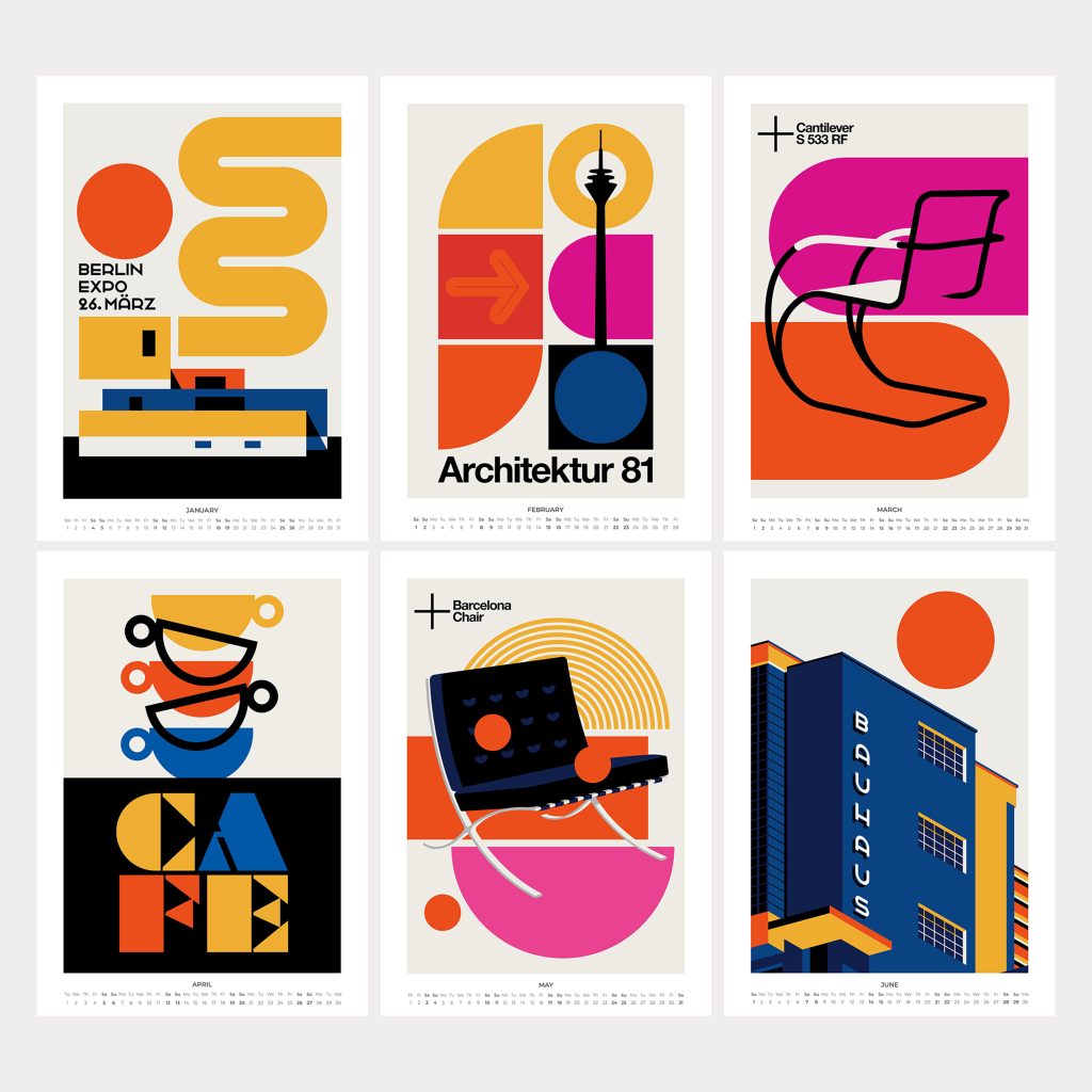 Bauhaus Tribute Kalenderübersicht