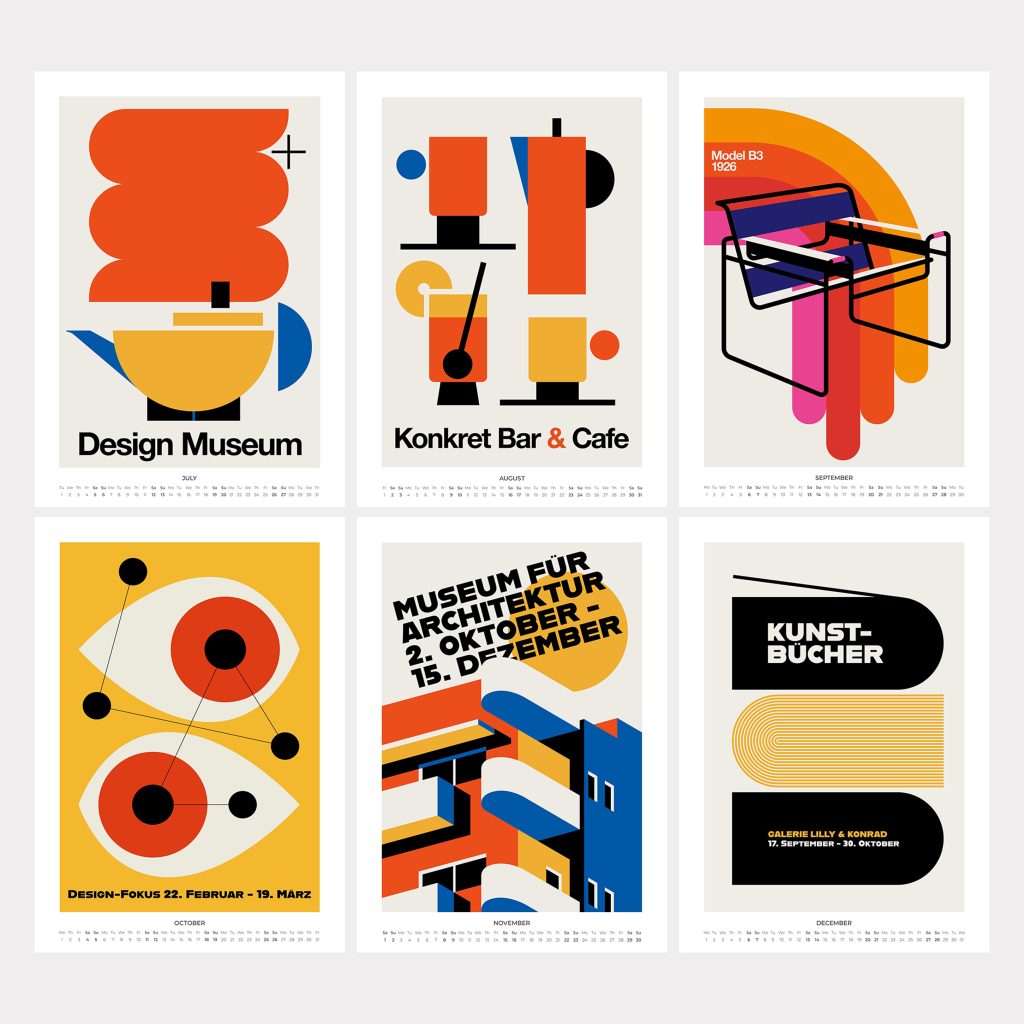 Bauhaus Tribute Kalenderübersicht